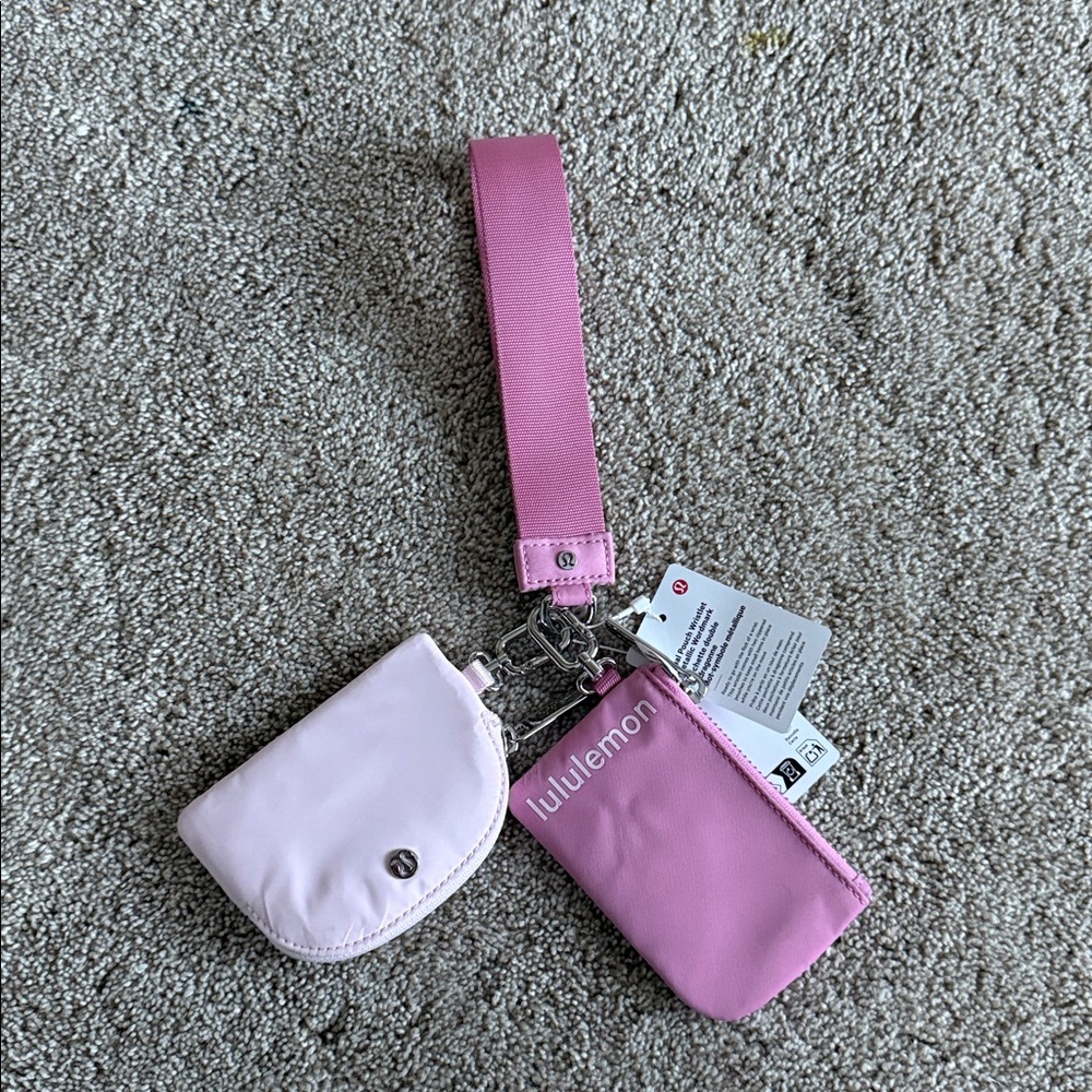 Lululemon Pink Wristlet Set